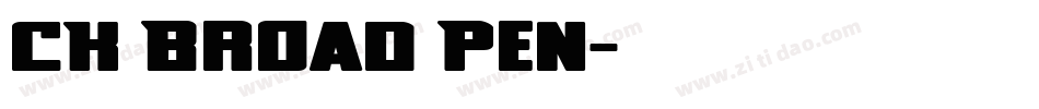 CK Broad Pen字体转换